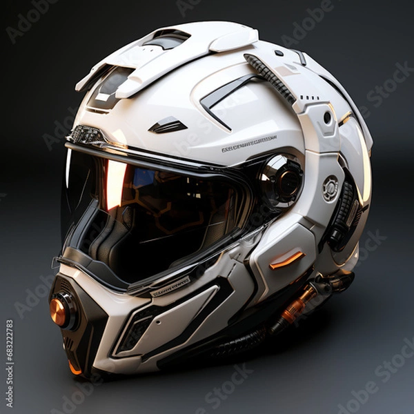 Fototapeta 3d model of Modern Helmet