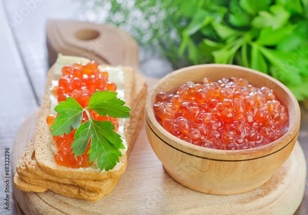 Obraz caviar on bread