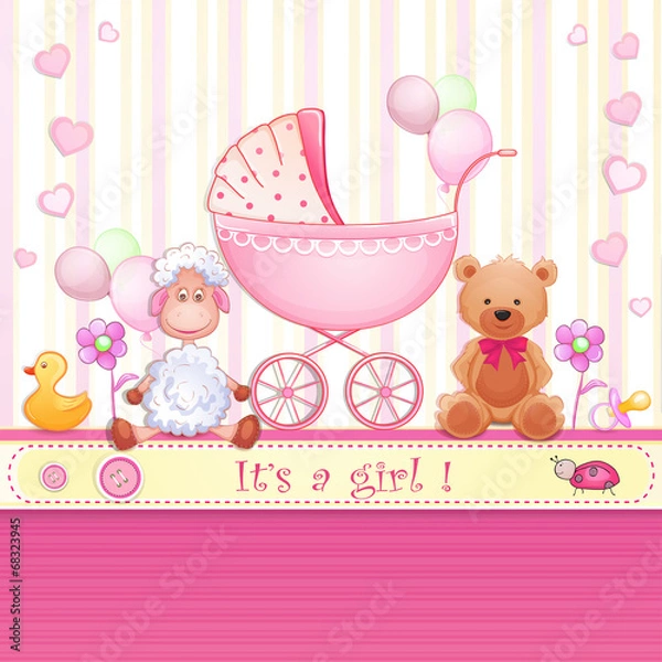 Obraz Baby shower card