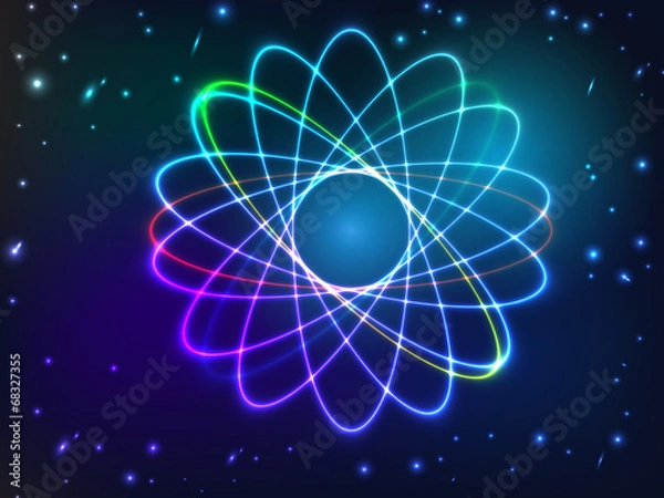 Fototapeta Abstract background with colorful plasma illustration