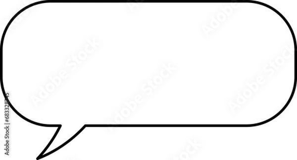 Obraz Speak bubble text, message box, chatting box, cartoon set. Vector illustration. Balloon doodle style thinking sign symbol. Speech bubble, speech balloon, chat bubble.