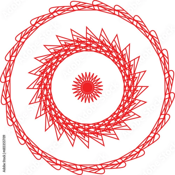 Obraz Beautiful Mandala with vector design
