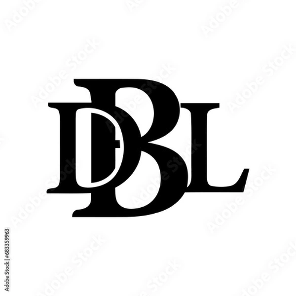 Obraz dbl logo design
