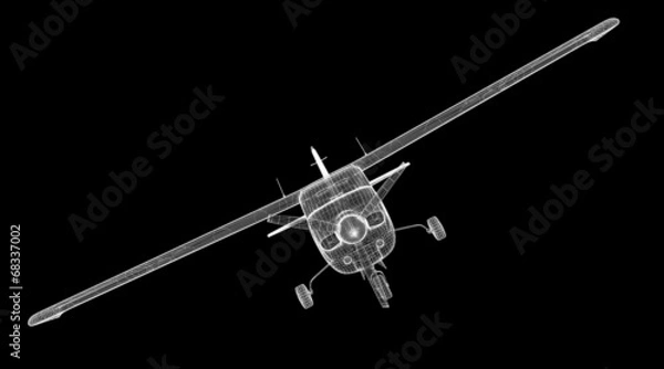 Fototapeta Small Piper Airplane