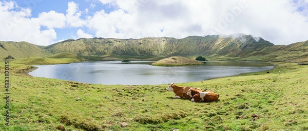 Obraz Vulkan Krater Corvo