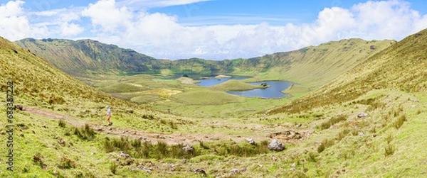 Fototapeta Vulkan Krater Corvo