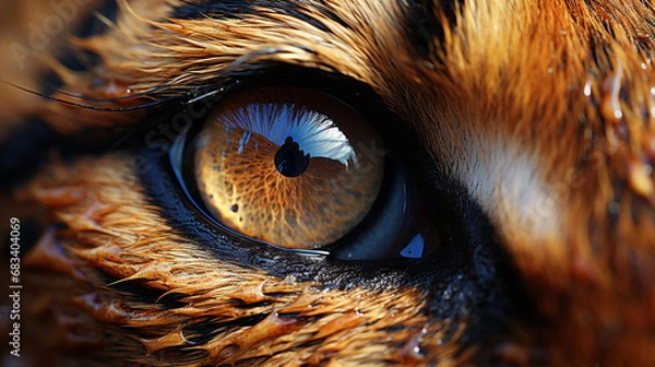 Obraz eye of the cat HD 8K wallpaper Stock Photographic Image 