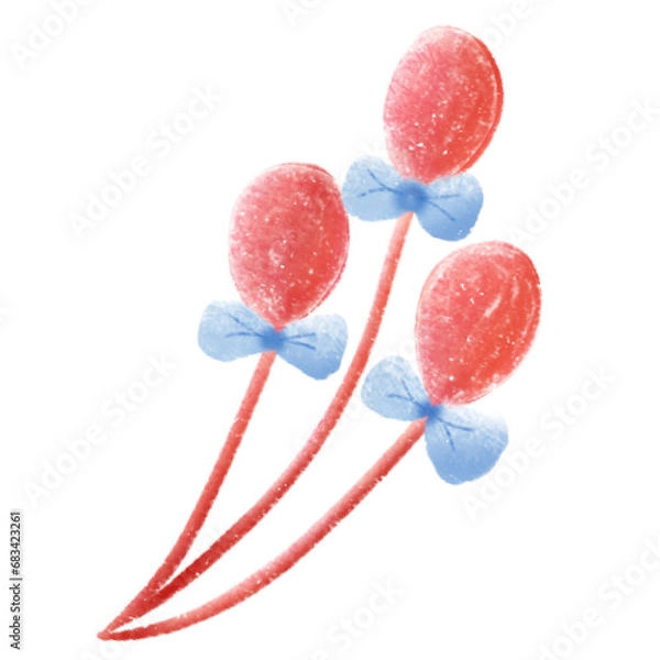 Obraz candy on a white background