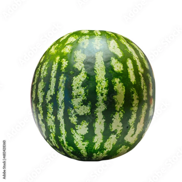 Fototapeta Watermelon is isolated on a transparent background. Watermelon  PNG Generative AI 