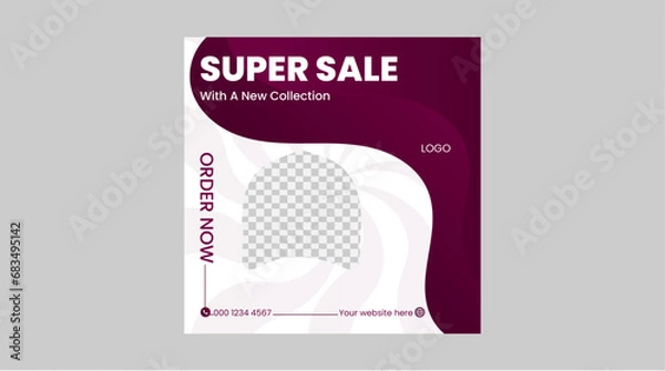 Obraz Social media post design 