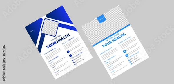 Obraz Medical flyer template