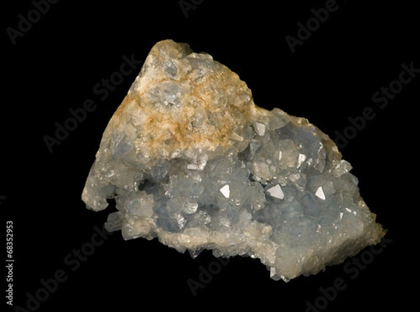 Obraz Celesctine (or celestite) from Madagascar. 13cm across.