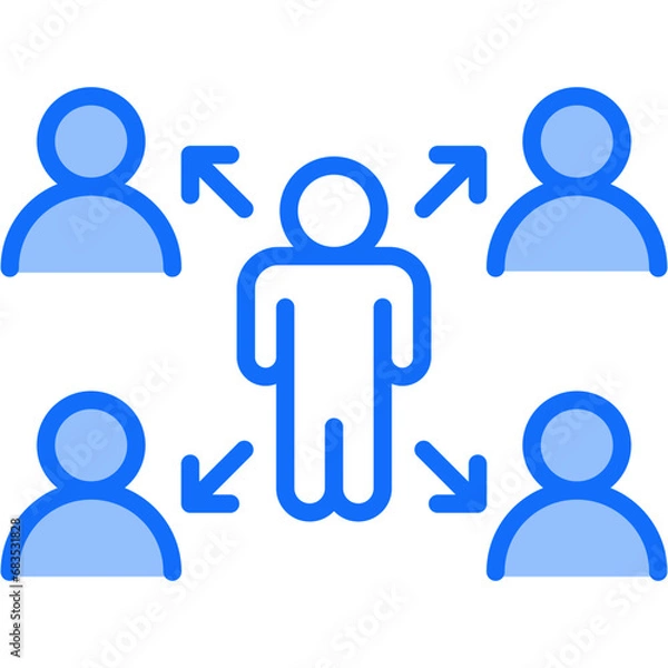 Fototapeta Outsourcing Icon