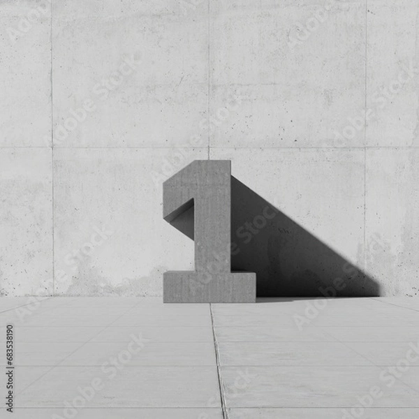 Obraz Number One 1 Floor Font Character Sign