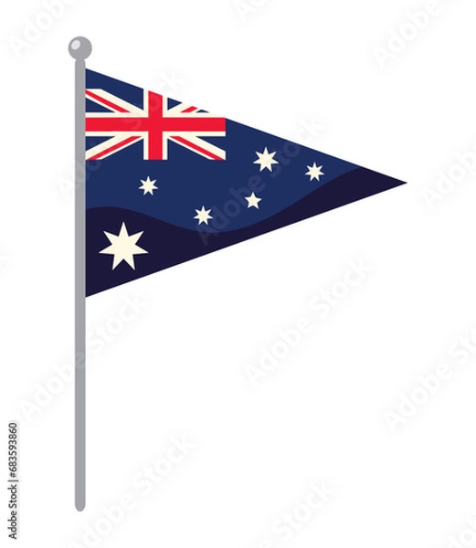 Fototapeta australia day flag national