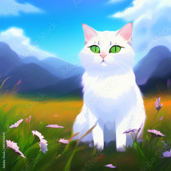 Fototapeta 고양이