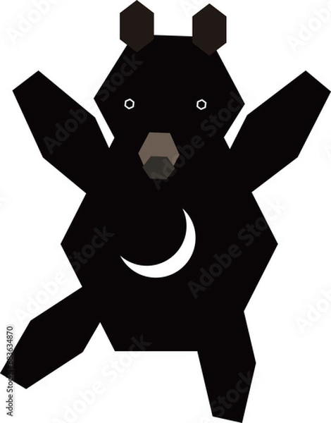 Obraz 踊るツキノワグマ