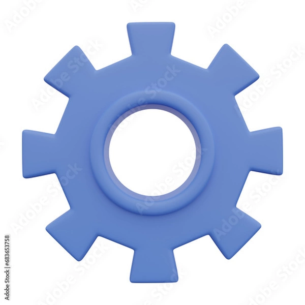 Fototapeta 3D Gear Icon