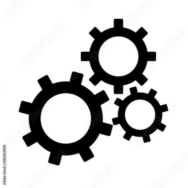 Fototapeta set of gears