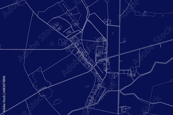 Fototapeta Abstract map. Town top view. Vector blueprint.
