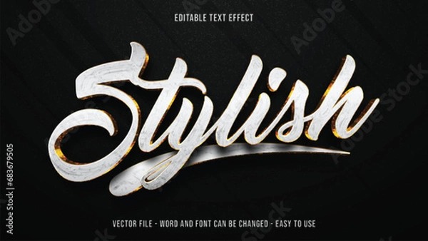 Fototapeta Editable text effect luxury style, expensive text style