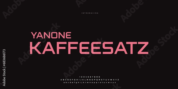 Obraz Elegant Font Uppercase Lowercase and Number. Classic Lettering Minimal Fashion Designs. Typography modern Sen Serif fonts regular decorative vintage concept. vector illustration.