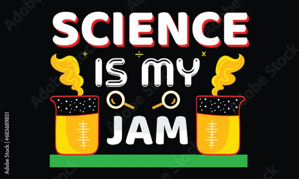 Obraz Science T-shirt Design Vector