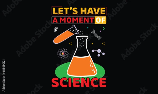 Obraz Science T-shirt Design Vector