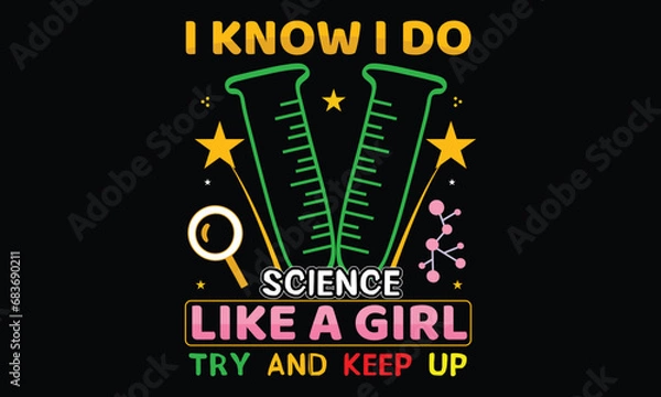 Obraz Science T-shirt Design Vector
