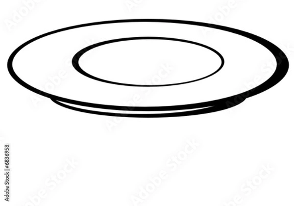 Obraz empty plate