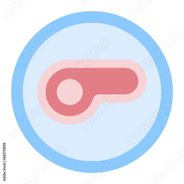 Obraz Raw Diet Flat Multicolor Icon