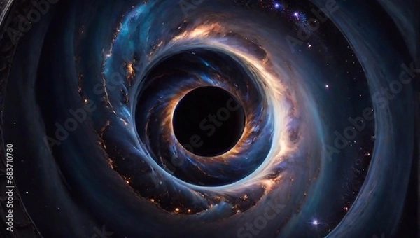 Obraz blue spiral galaxy