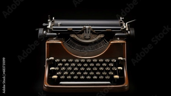 Fototapeta a typewriter with a keypad