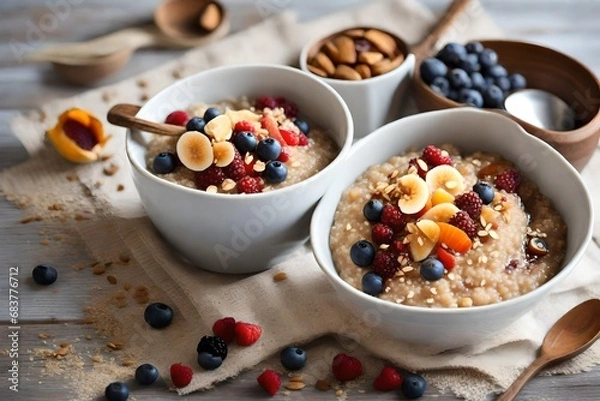 Obraz Quinoa porridge: a wholesome twist on a classic favorite. 