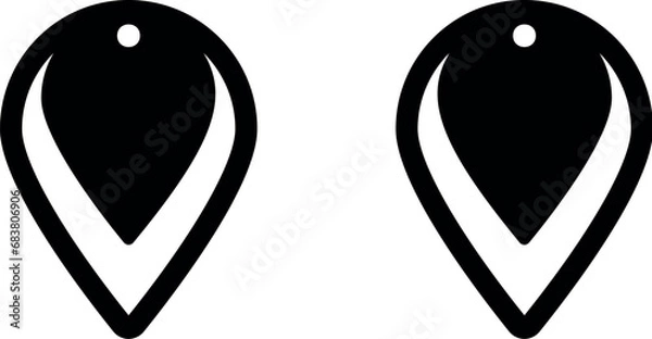 Obraz Geometry earrings laser cut file