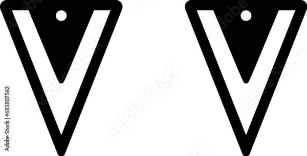 Obraz Geometry earrings laser cut file