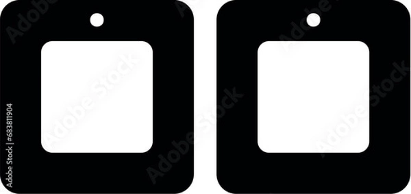 Obraz Geometry earrings laser cut file