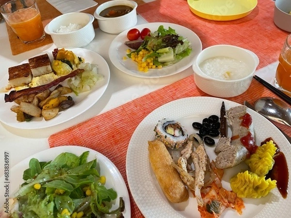 Obraz 台湾ホテルの朝食