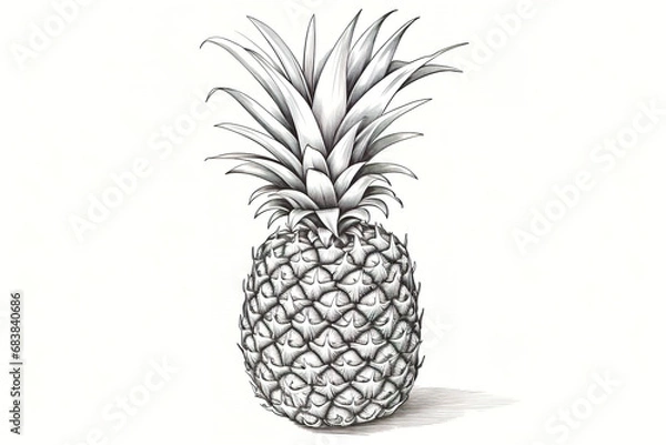 Obraz Pineapple Sketch