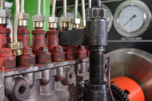 Obraz The stand for testing diesel engine injectors