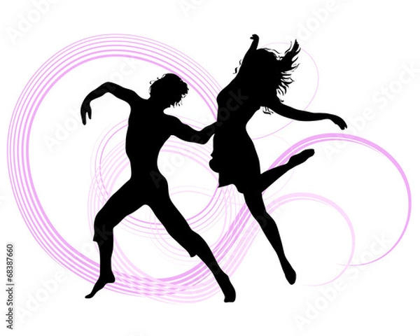 Fototapeta Dance - Illustration