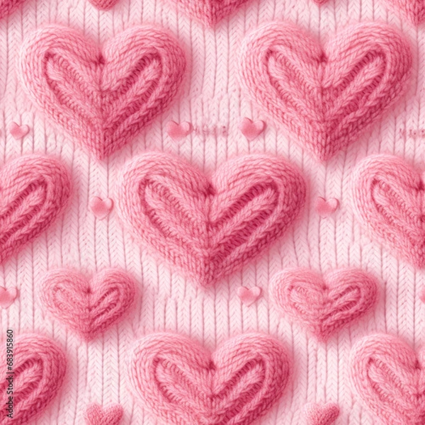 Fototapeta pink heart background