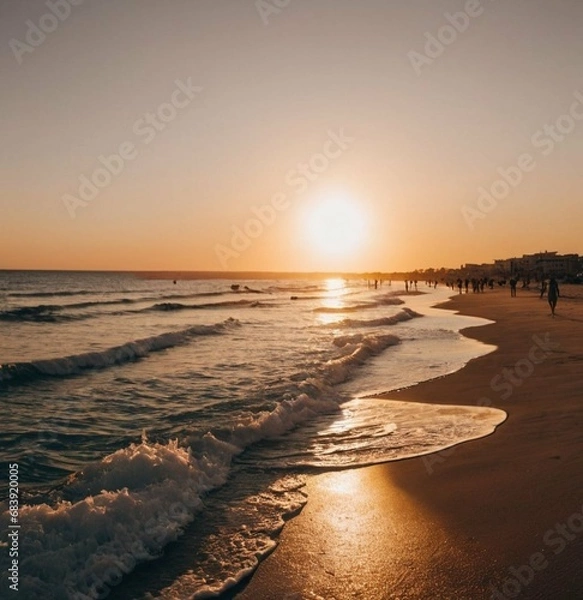 Obraz sunset on the beach