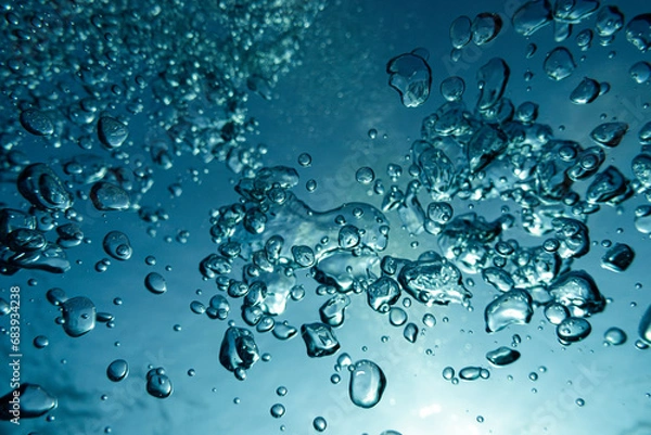 Obraz Luftblasen unter Wasser
