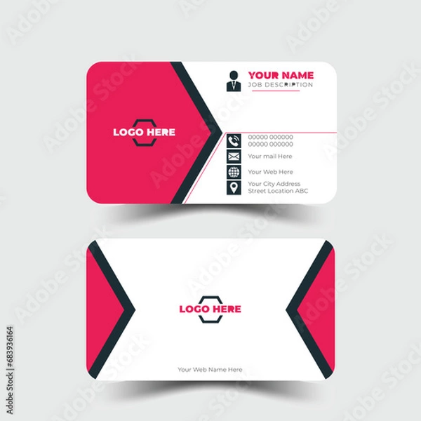 Obraz Vector modern and creative business card template