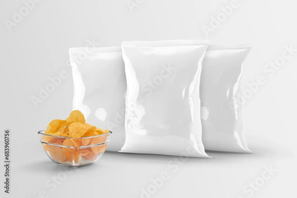 Obraz white chips packet