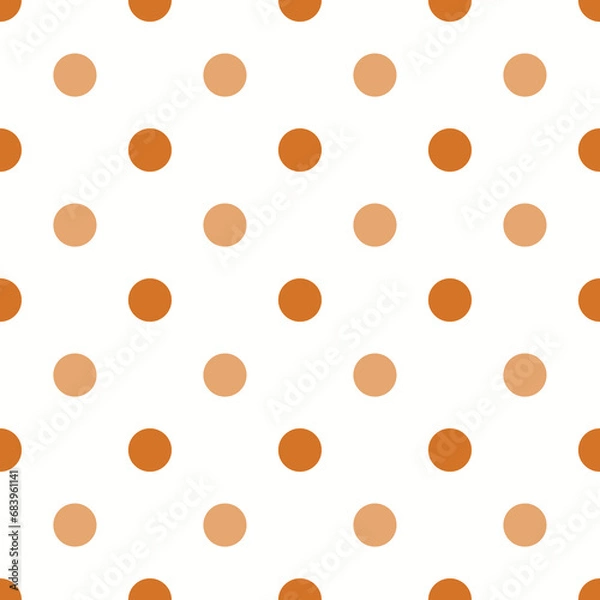Fototapeta Color Seamless polka dot pattern. Colored repeat dots background for Your design