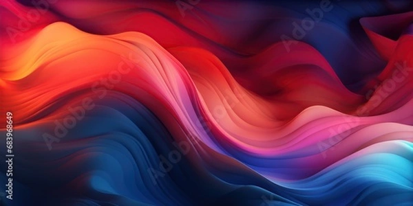 Fototapeta Abstract colorful waves wallpaper, banner for copy space and website advertising. Mobile smartphone background.
