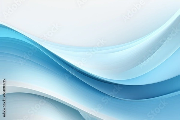 Fototapeta Dive into Tranquility: Discover the Aesthetic Blend of White and Blue Generative AI