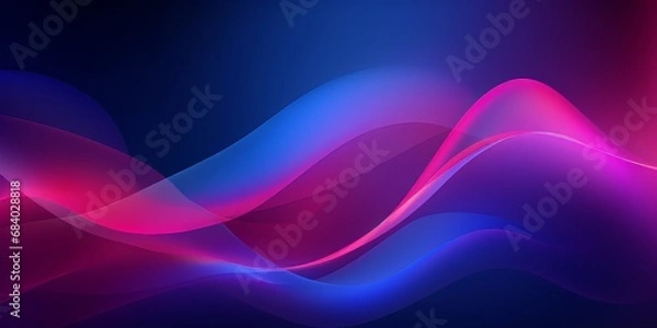 Obraz Luminous Abstraction Dark Background with Wave Patterns black red blue background texture